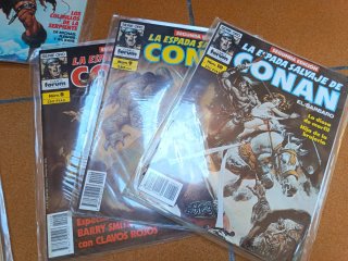 Lote 9 comics la espada salvaje de Conan