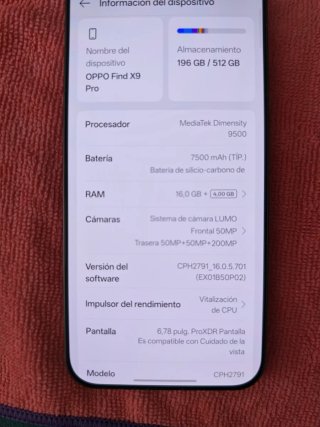 Oppo Find X9 PRO Gris