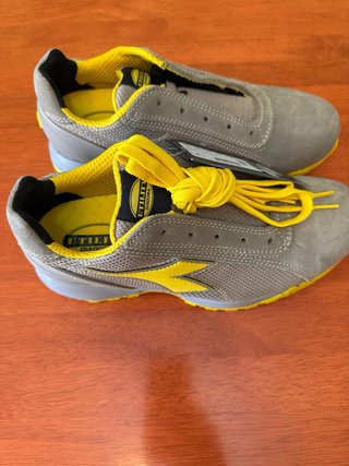 Zapatos seguridad Diadora talla 41 gris/amarillo