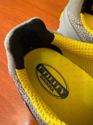 Zapatos seguridad Diadora talla 41 gris/amarillo
