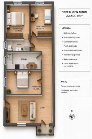 Piso en venta en Delicias en Zaragoza