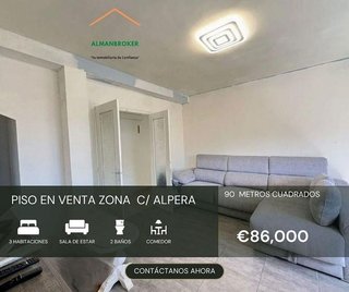 Piso en venta en Almansa
