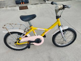 Bici bimba Atala Gialla e Rosa 14"