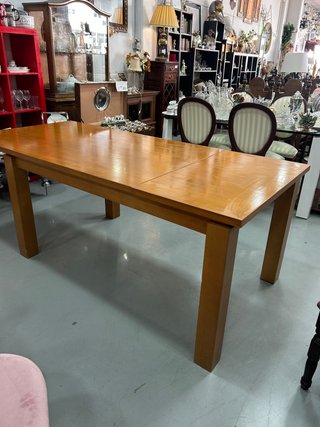 Conjunto Mesa Extensible de Abeto y 4 Sillas