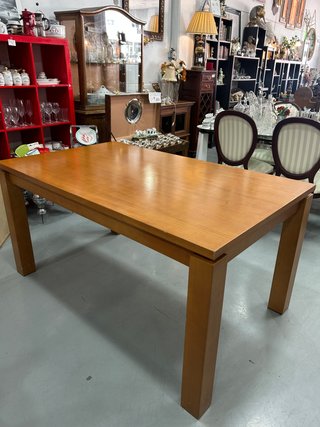 Conjunto Mesa Extensible de Abeto y 4 Sillas