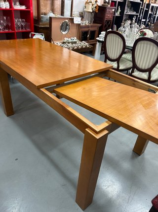Conjunto Mesa Extensible de Abeto y 4 Sillas