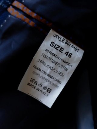 Blazer estivo uomo quadri blu