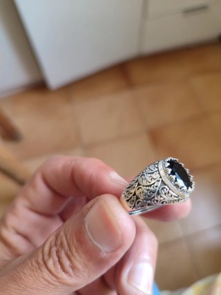 Anillo Plata S925 Zirconia+pulsera de piedra natur