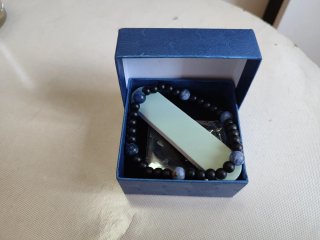 Anillo Plata S925 Zirconia+pulsera de piedra natur