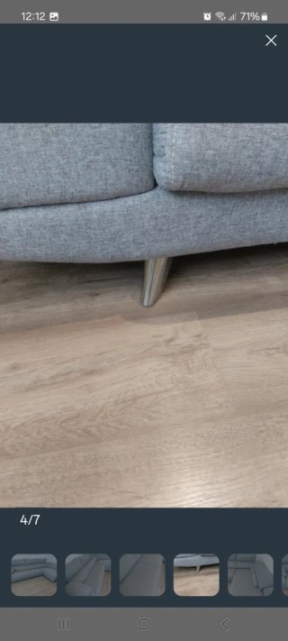 Sofá Chaiselongue Gris Tela