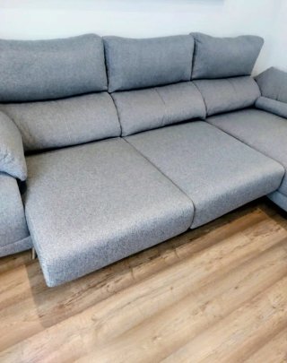 Sofá Chaiselongue Gris Tela
