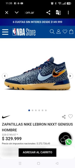 Zapatillas Nike LeBron James NXXT Gen
