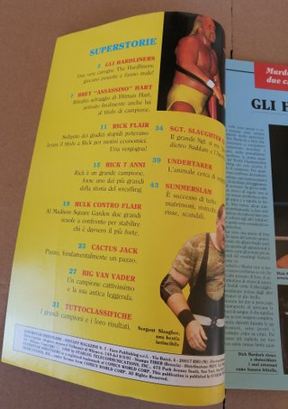 Rivista wrestling vintage anni 90 italiana rara