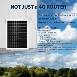 Router Solar 4G LTE WiFi Portátil IP66