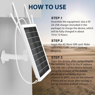 Router Solar 4G LTE WiFi Portátil IP66
