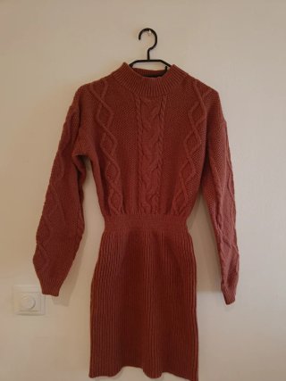 Vestido de punto trenzado talla S