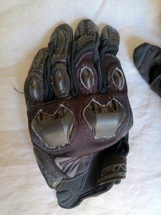 Guantes Moto Mujer Negro/Rojo