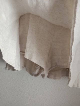 Falda pantalón beige