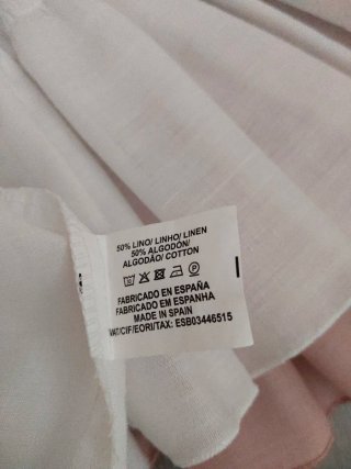 Vestido niña blanco y rosa