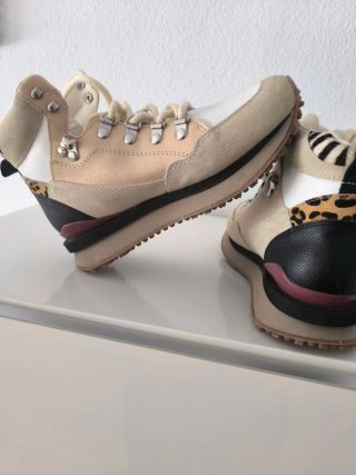 Botines Gioseppo Beige y Rosa