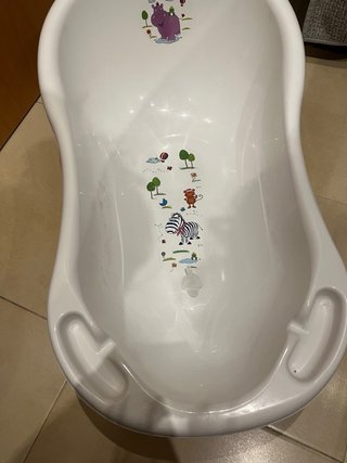 Bañera para bebé con dibujos