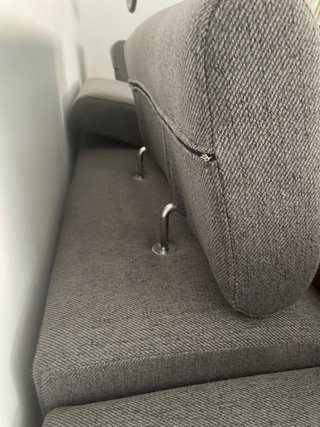 Sofá chaise longue reclinable gris