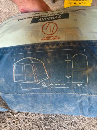Carpa plegable habitáculo 6 personas UPF30 Arpenaz