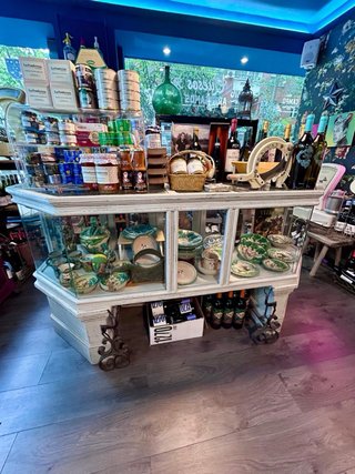 Vitrina Expositor Antiguo Madera y Cristal