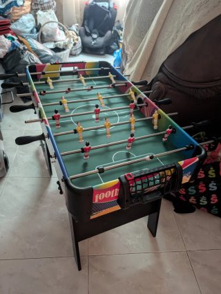Juego 4 en 1: Futbolín, Billar, Ping Pong y Hockey