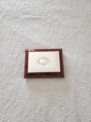 Joyero Vintage Madera y Plata