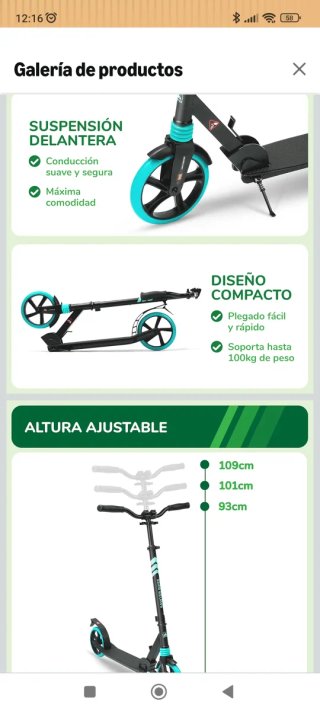 Patinete Sawyer Bikes ajustable