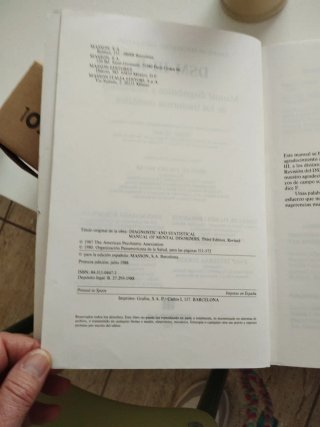 DSM-III-R: Manual diagnostico y estadistico 1988