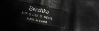 Mini falda gótica Bershka negra