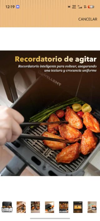 Freidora de Aire WELLENT 11L Doble Cesta