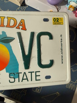 Targa Florida GTA Vice City rara da collezione