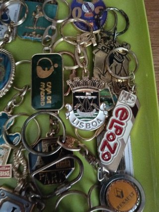 Lote de llaveros de recuerdo