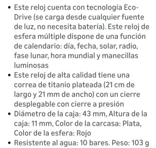 Reloj Citizen Eco-Drive Titanio Radio Controlado