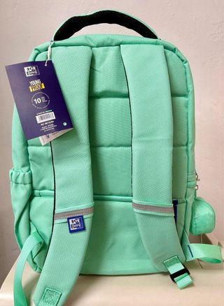 Mochila Oxford 28L Verde Aguamarina Nueva para PC