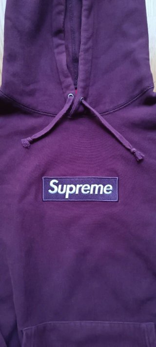 Supreme Box Logo Hoodie FW11 Burdeos
