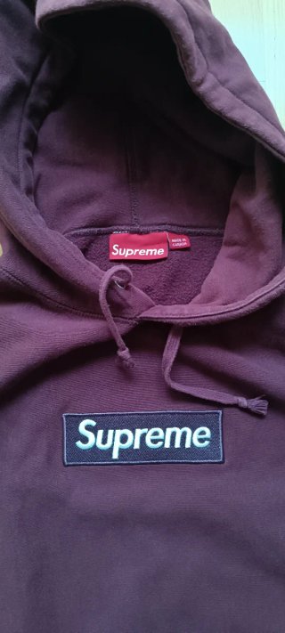 Supreme Box Logo Hoodie FW11 Burdeos