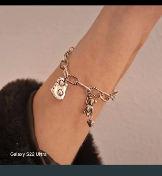 Pulsera Plata 925 con Dijes