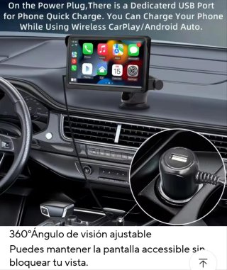 Pantalla CarPlay Android Auto + Cámara