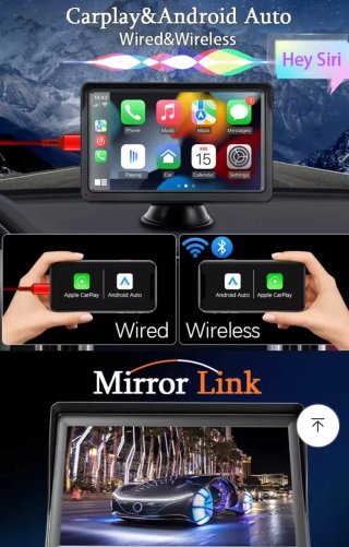 Pantalla CarPlay Android Auto + Cámara