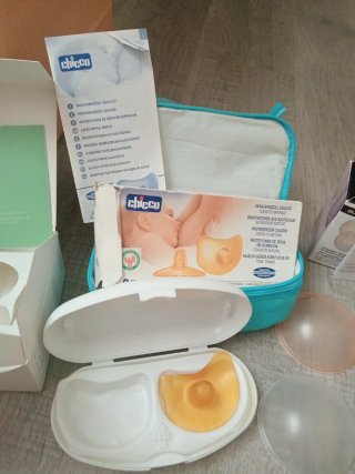Pacchetto tiralatte, capezzoli e coppe