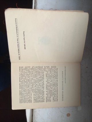 Libro antiguo gramática ingles 1959