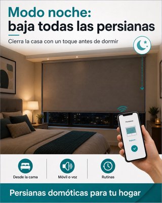 Persianas o toldos móvil o Alexa, Google, Apple