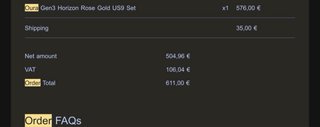 Oura Ring Gen4 Horizon Rose Gold US Set