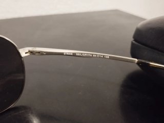 Gafas de sol Prada Plata/Negro Años 90