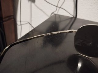 Gafas de sol Prada Plata/Negro Años 90