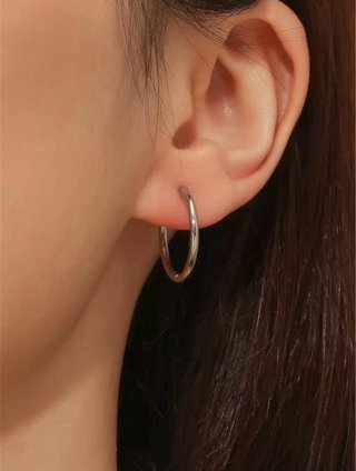 Pendientes Aros Unisex Acero Inoxidable 2cm